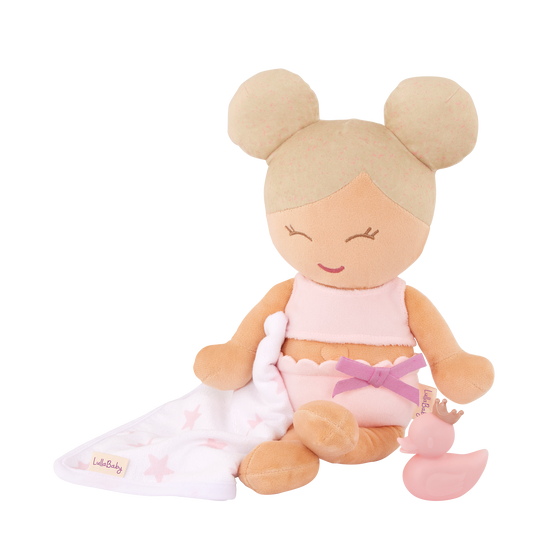 PRE-ORDER Plush Girl Bath Doll & Accessory