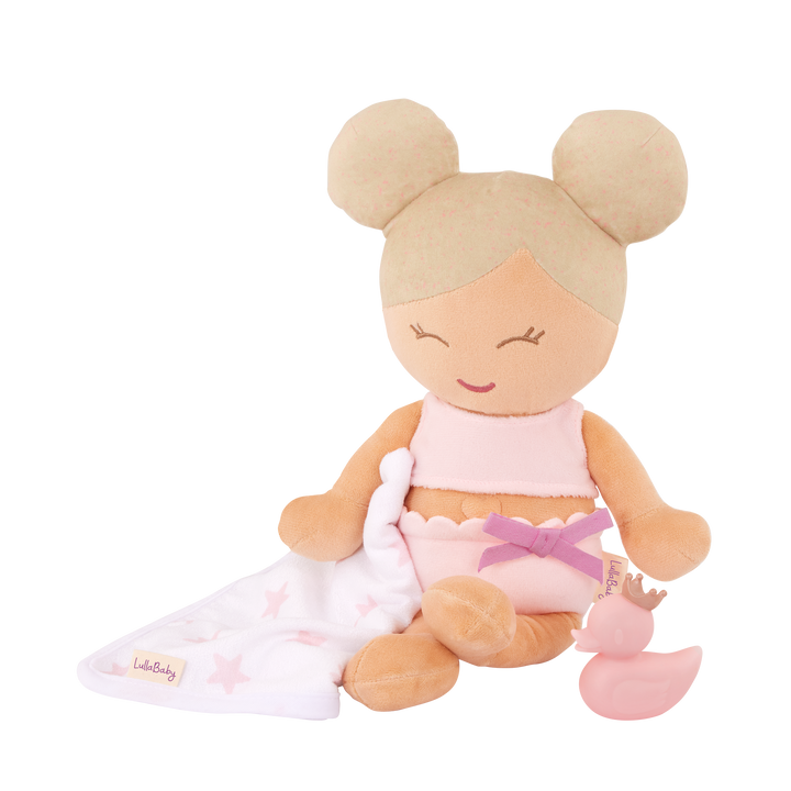 PRE-ORDER Plush Girl Bath Doll & Accessory