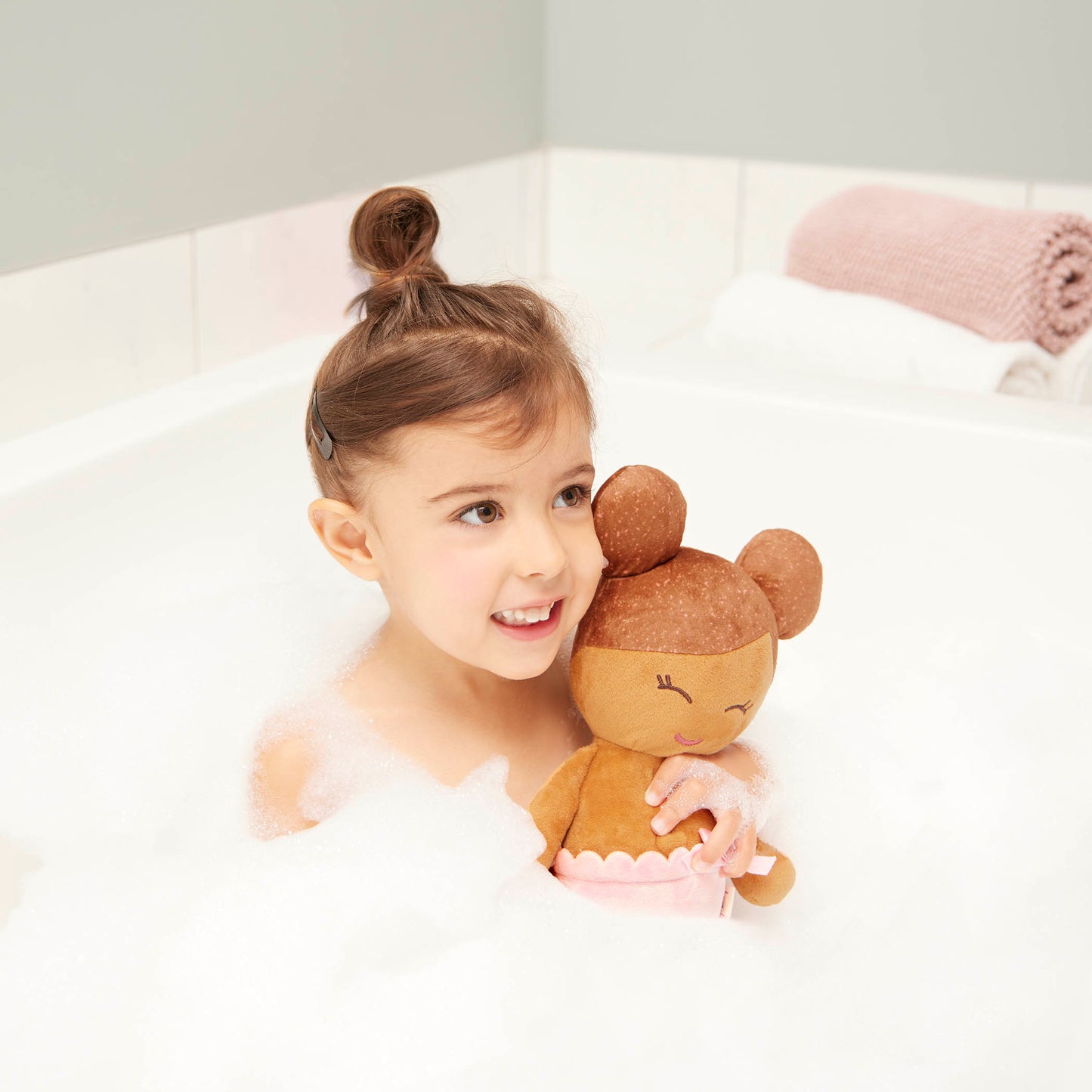 PRE-ORDER Plush Girl Bath Doll & Accessory