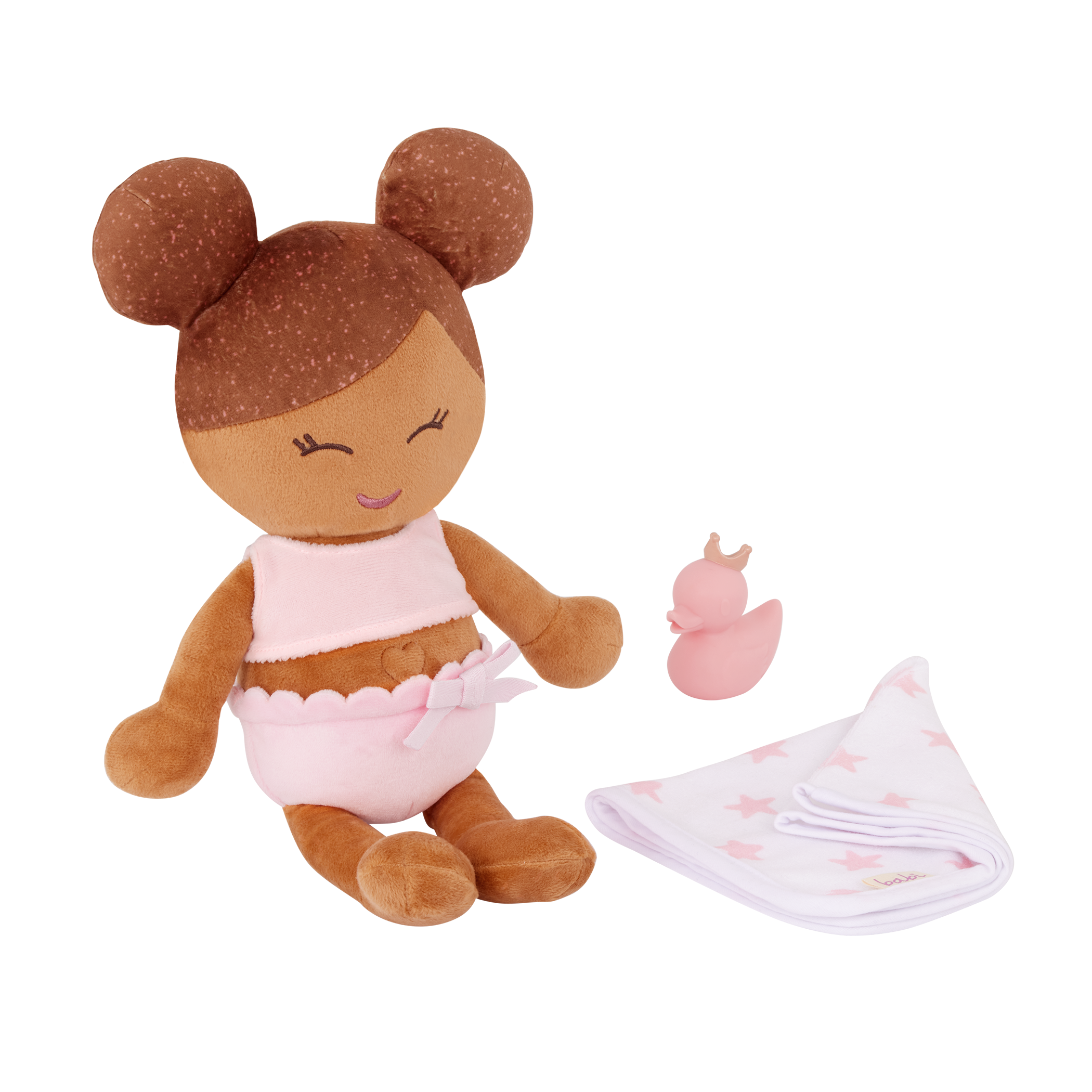 PRE-ORDER Plush Girl Bath Doll & Accessory