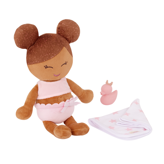 PRE-ORDER Plush Girl Bath Doll & Accessory