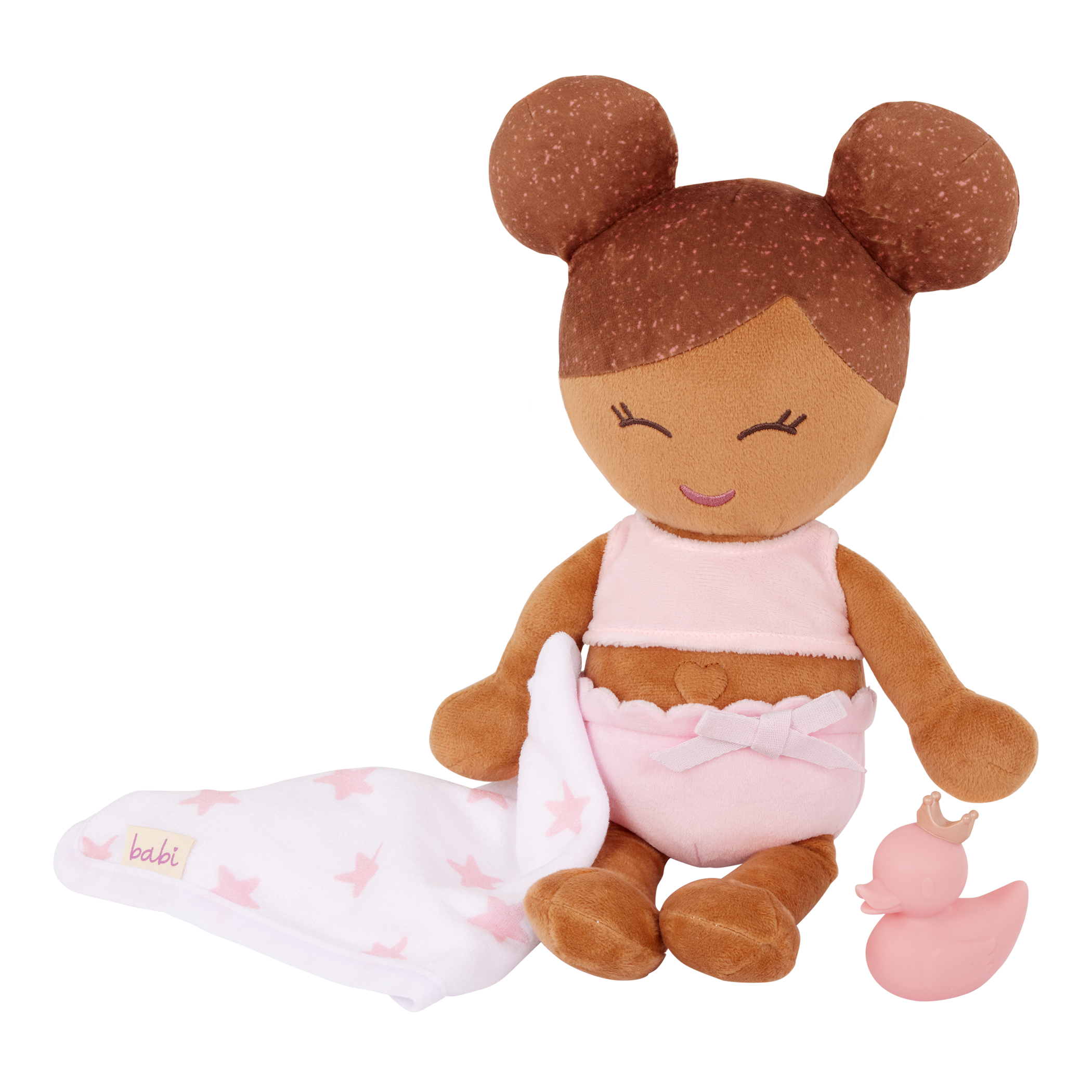 PRE-ORDER Plush Girl Bath Doll & Accessory