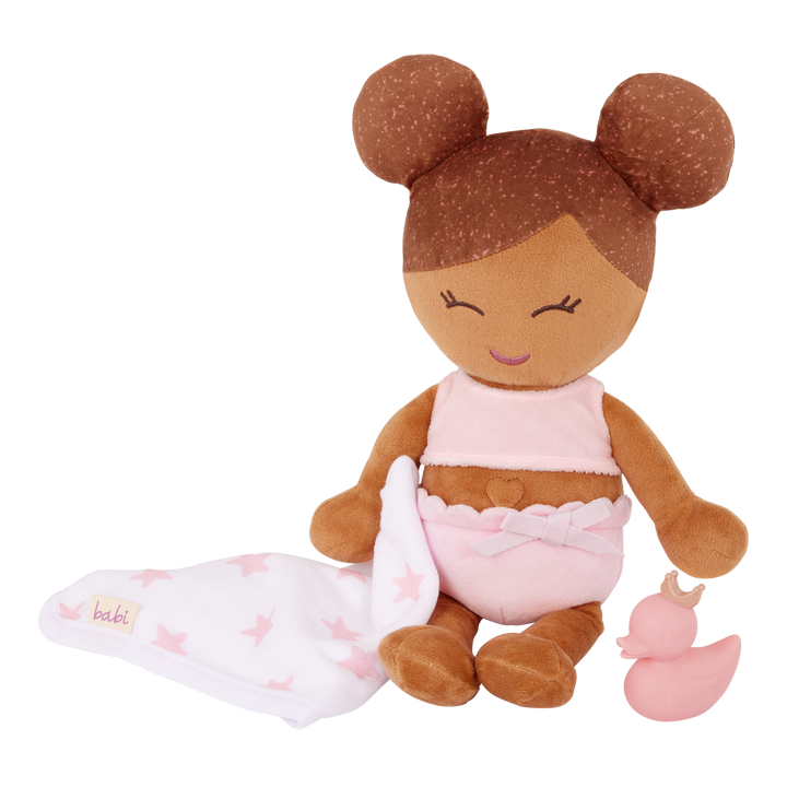 PRE-ORDER Plush Girl Bath Doll & Accessory