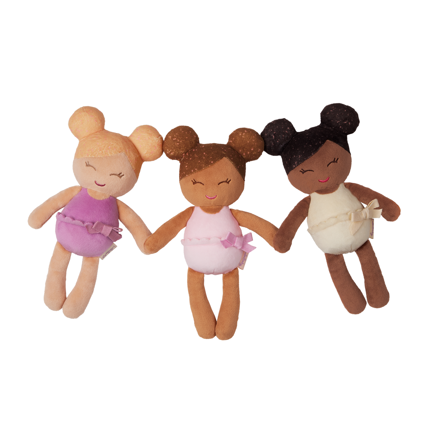 3 Baby Bath Dolls in a Basket Playset