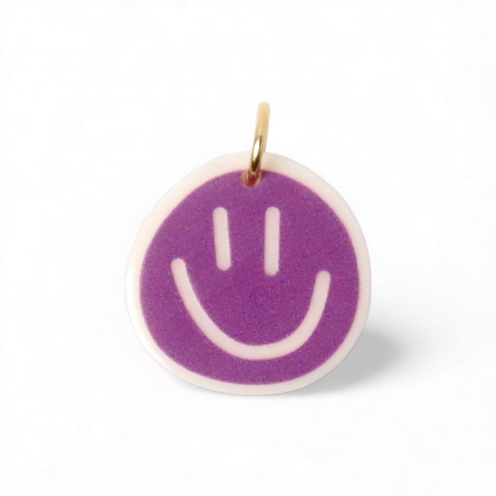 Charm - Purple Smiley