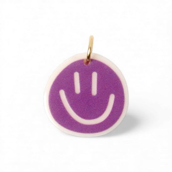 Charm - Purple Smiley
