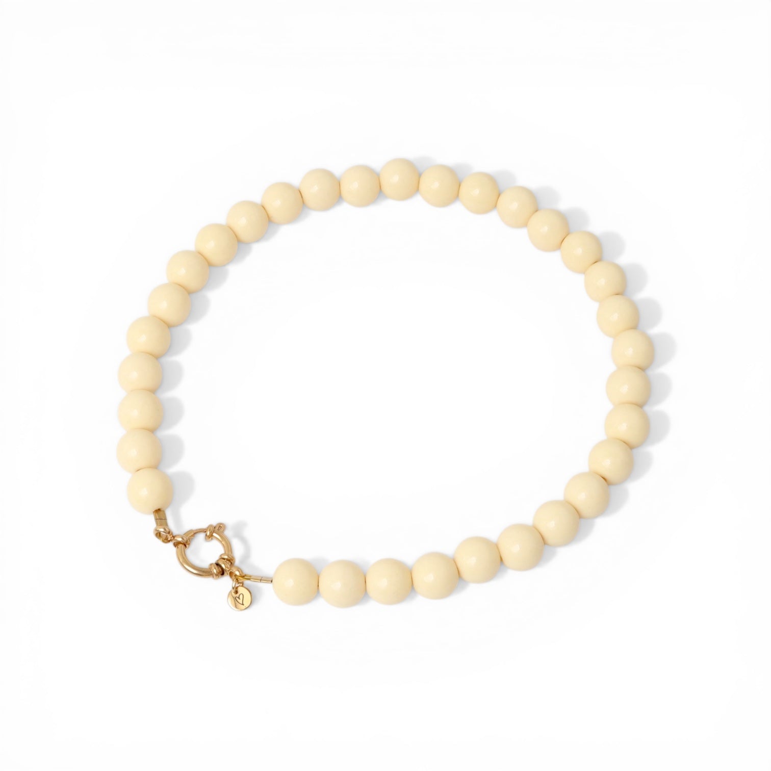 Necklace - Bold Beads Yellow