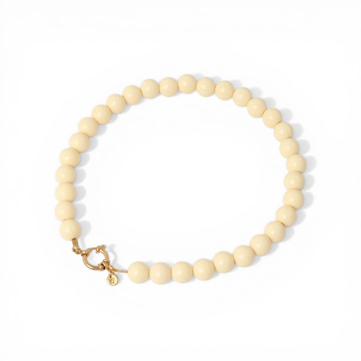 Necklace - Bold Beads Yellow