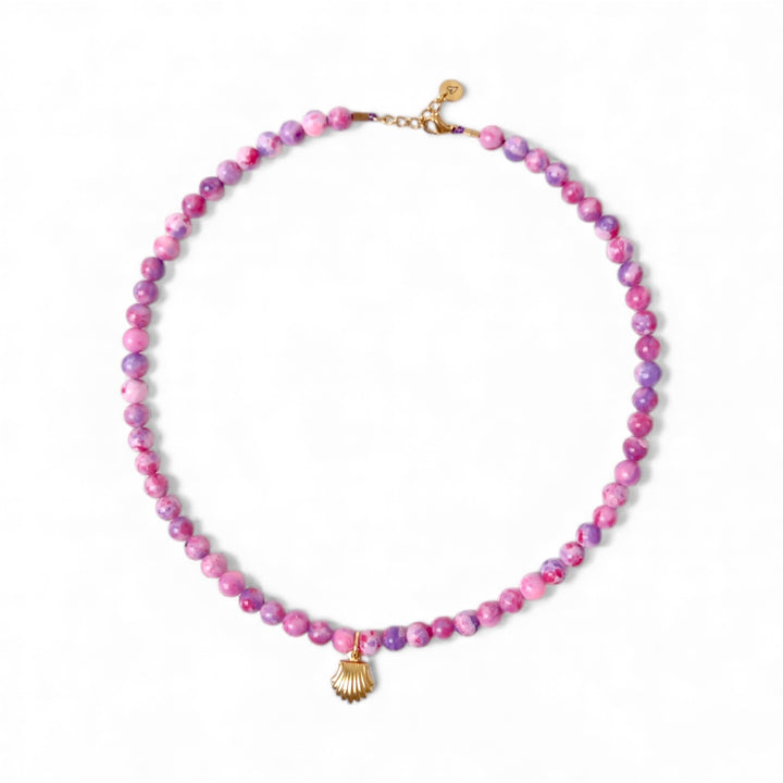 Necklace - Purple Fuchsia Shell