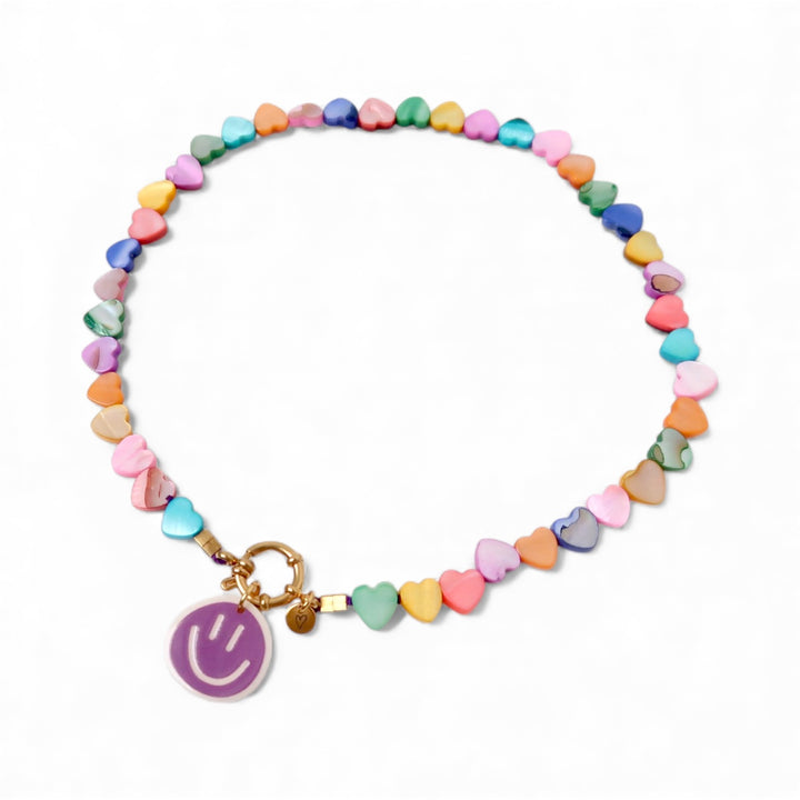 Necklace - Seashelly big hearts