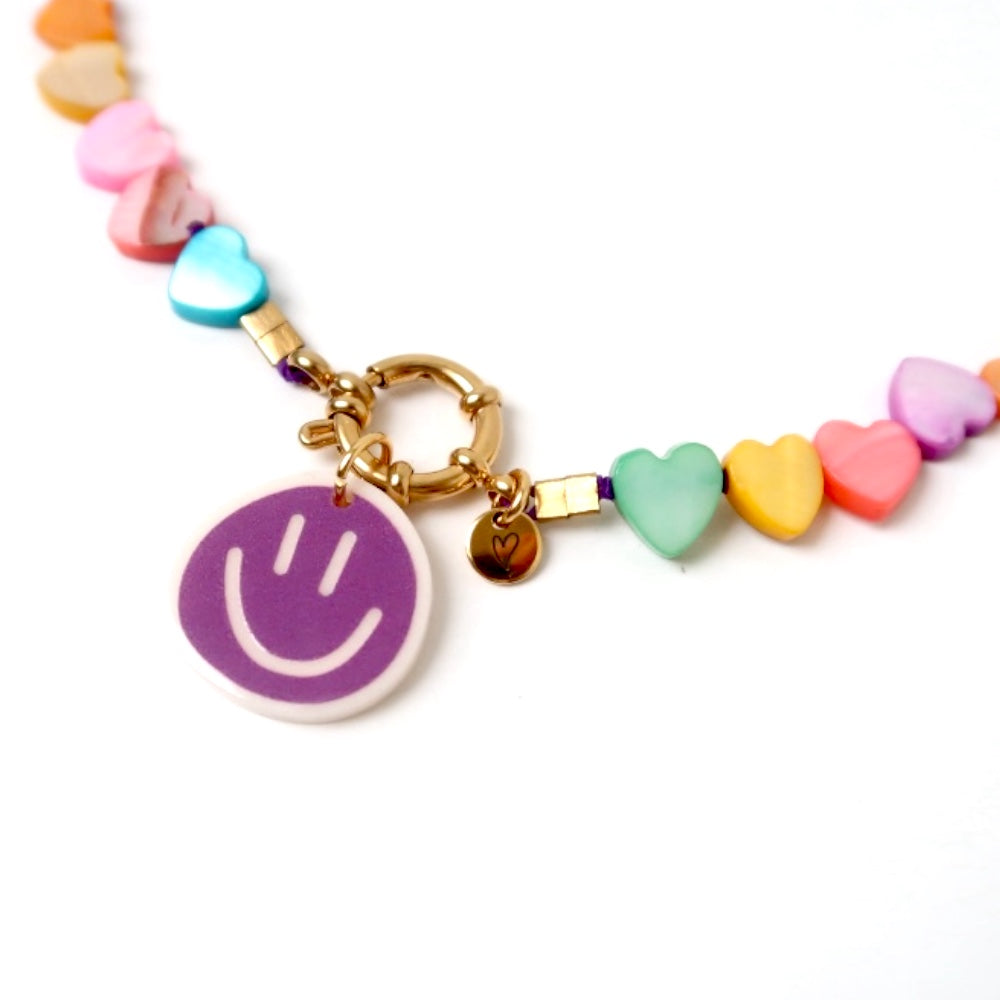Charm - Purple Smiley