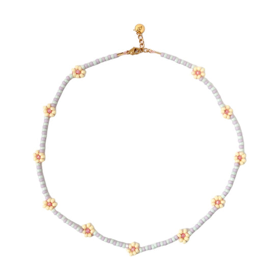 Necklace - Daisy Sunshine mint/lila