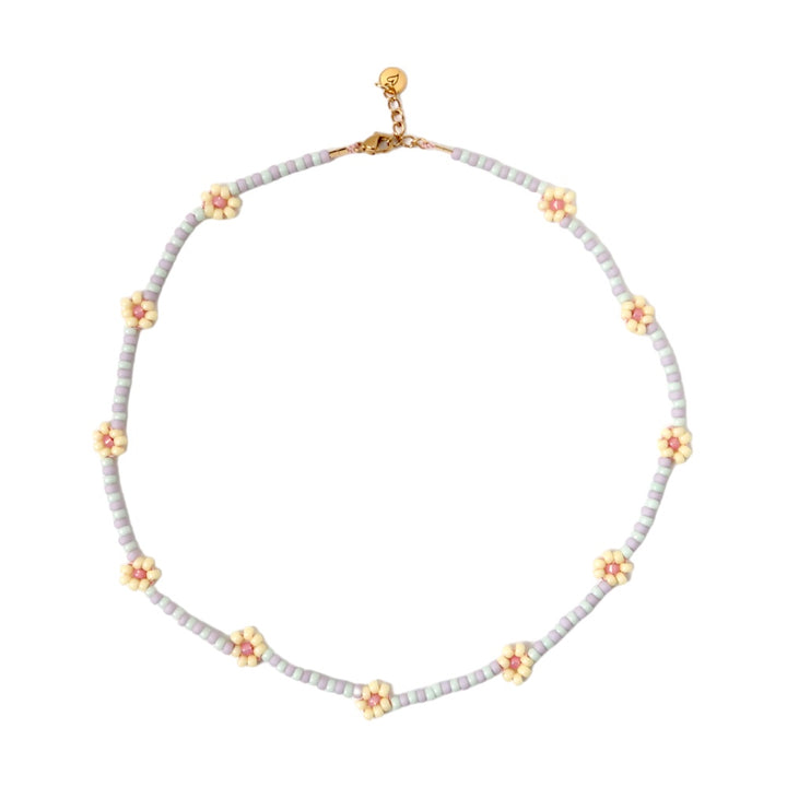 Necklace - Daisy Sunshine mint/lila