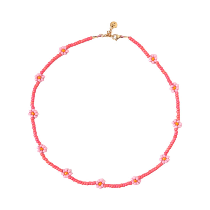 Necklace - Daisy pink