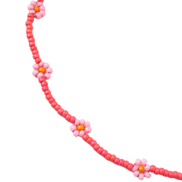 Necklace - Daisy pink
