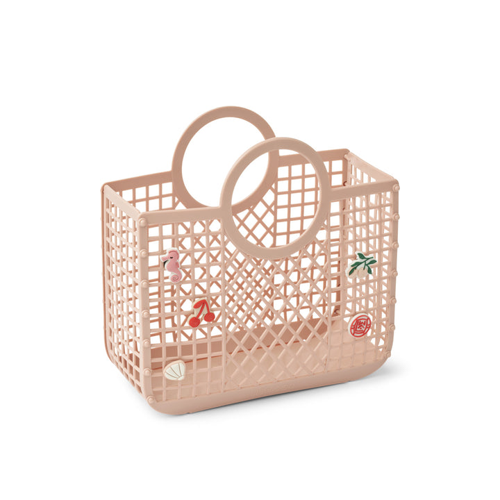 Basket tas met charms