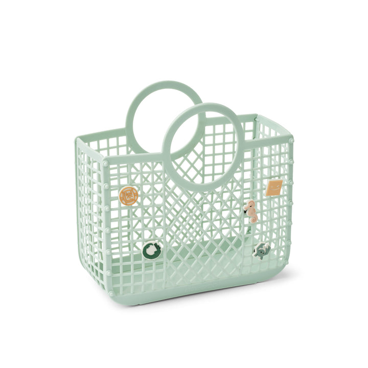 Basket tas met charms