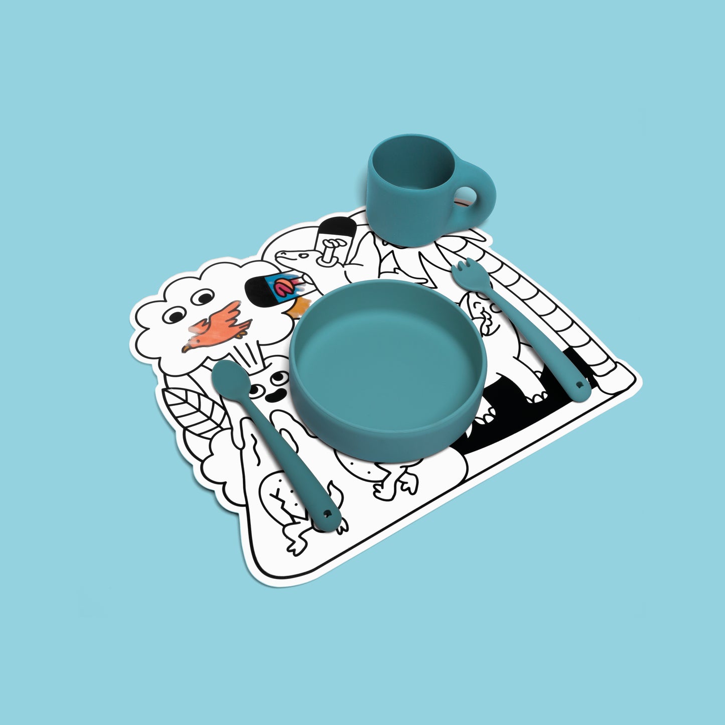 Magic water placemat - Dino