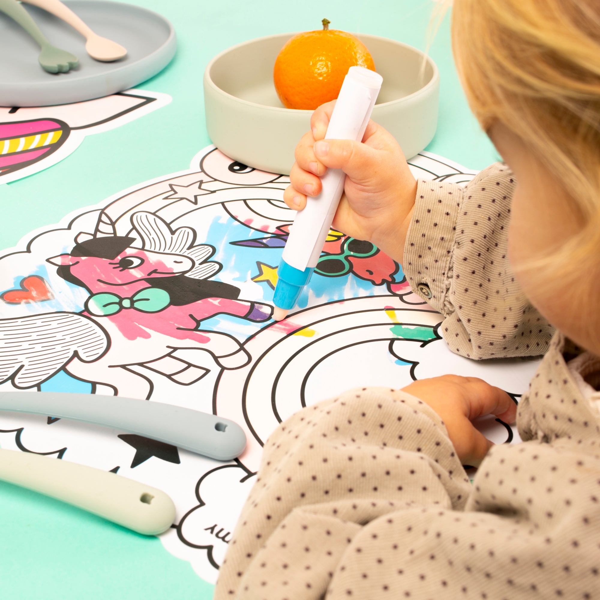 Magic water placemats - Unicorn