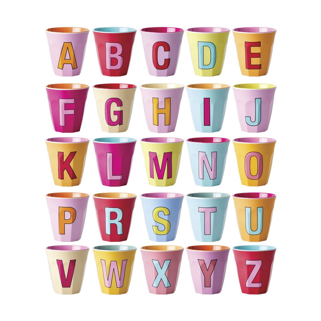 Rice Melamine Beker Alfabet