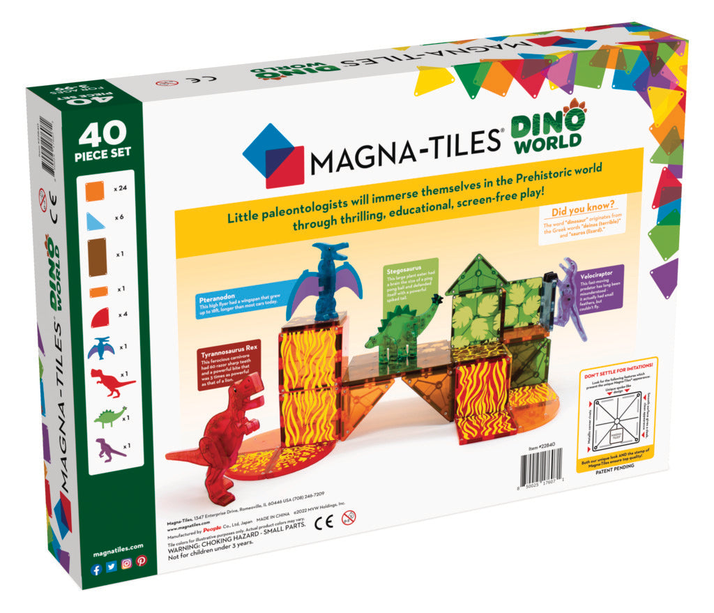 Magna Tiles Dino World 40 piece set