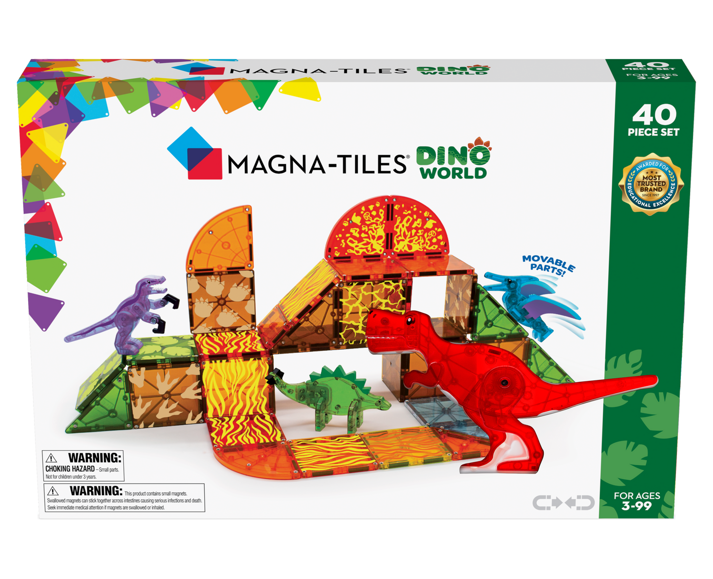 Magna Tiles Dino World 40 piece set