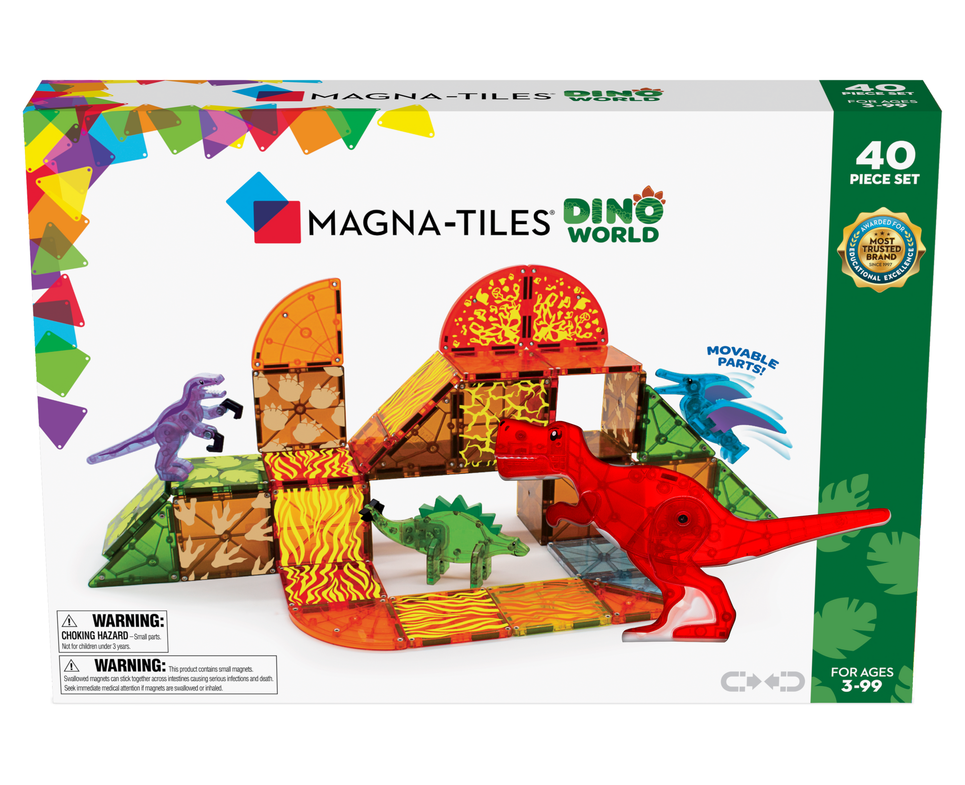 Magna Tiles Dino World 40 piece set
