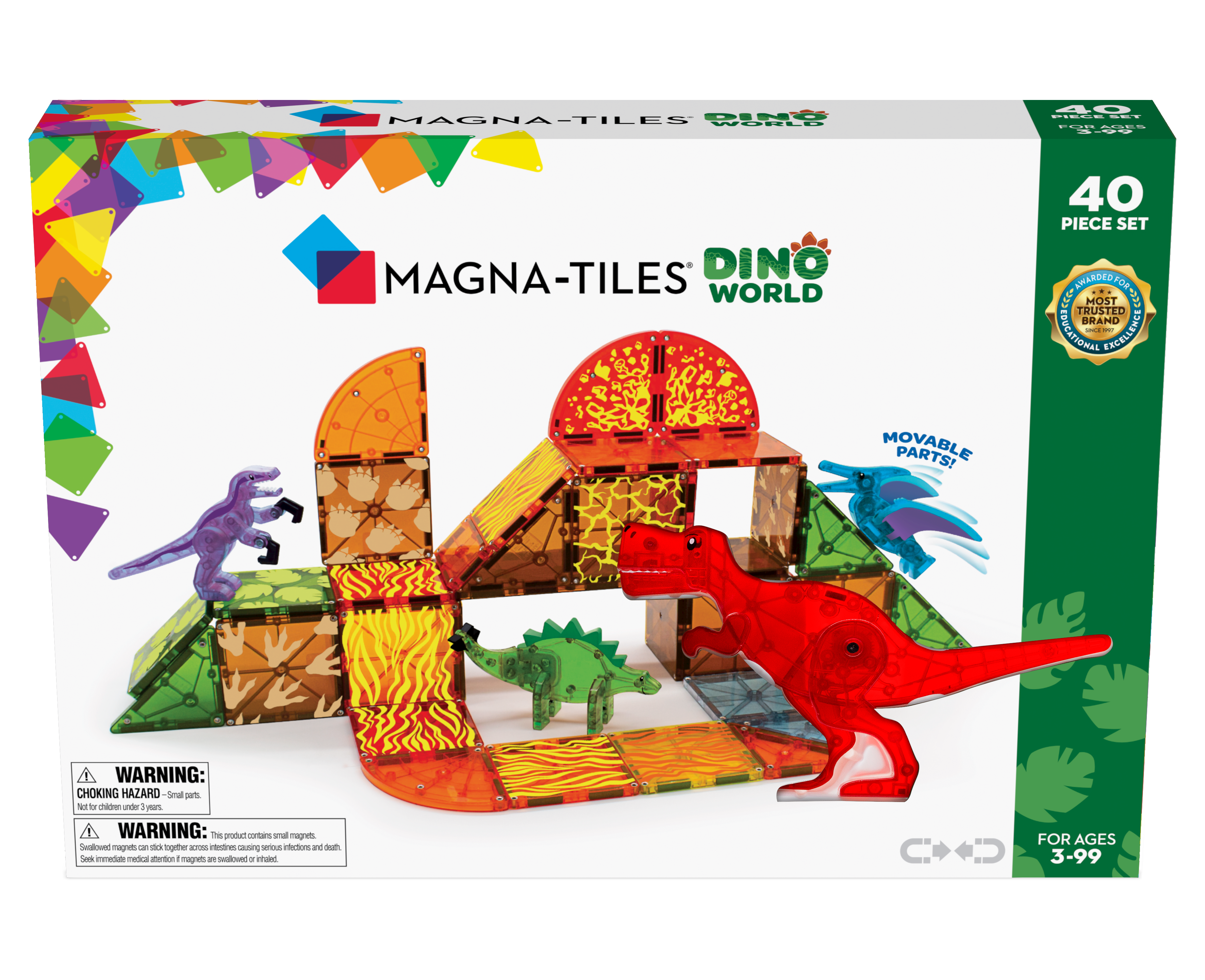Magna Tiles Dino World 40 piece set