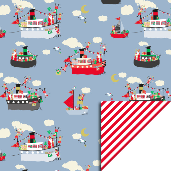 Sint pakjesboot papier
