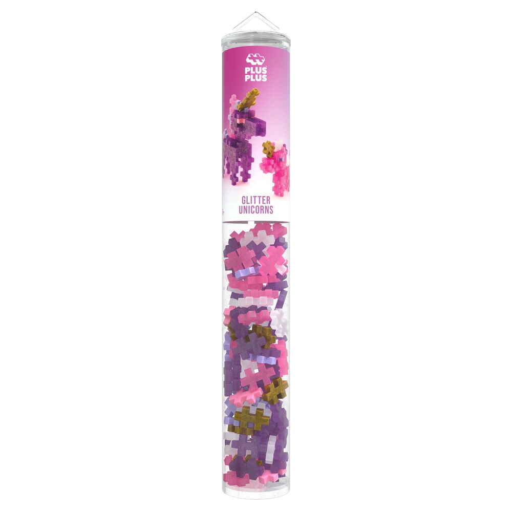 Plus-Plus Glitter Unicorns tube