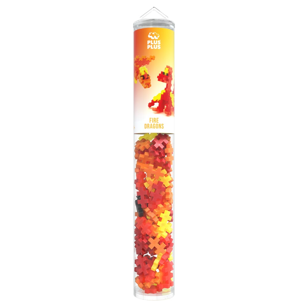 Plus-Plus Fire Dragons tube