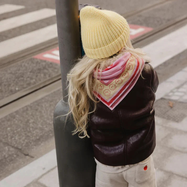 Pomme Club Smilin' scarf - Bubbelgum