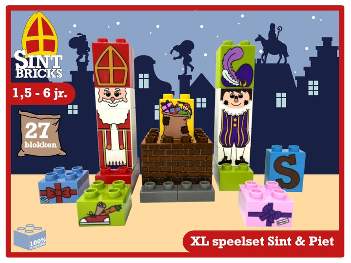 PRE-ORDER - XL speelset Sint & Piet