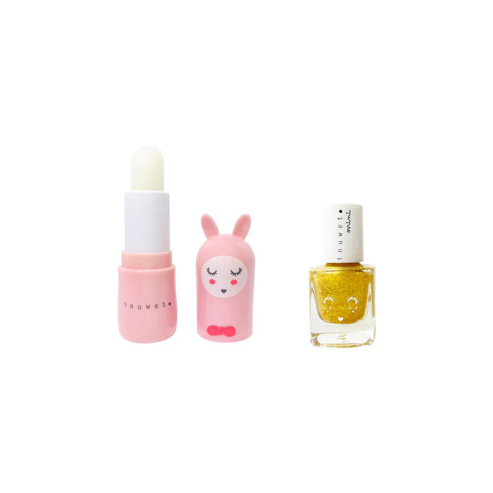 Inuwet - lipbalm en nagellak set kerst