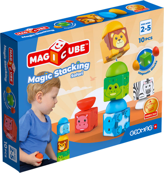 Geomag Magicube - Stacking Safari 10 pcs