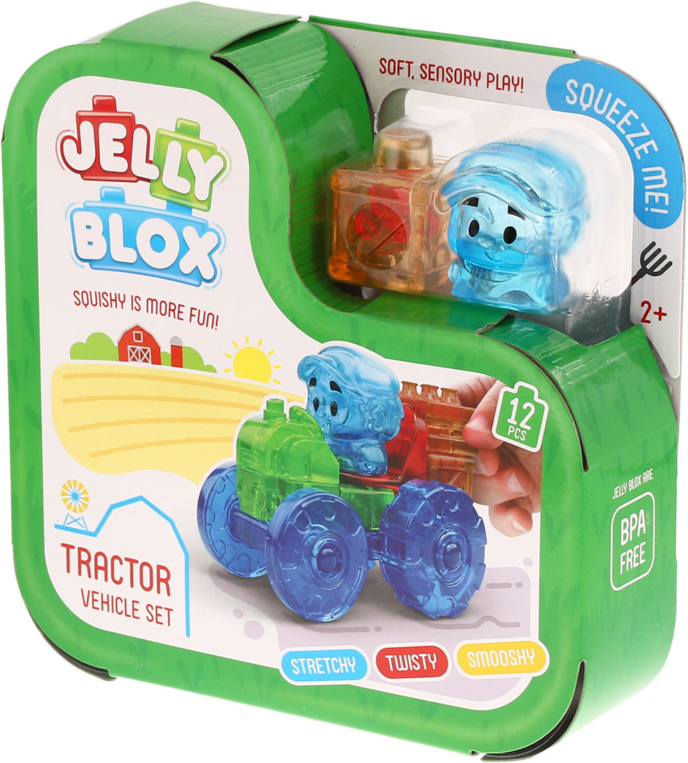 Jelly Blox - Tractor Set 12 st.