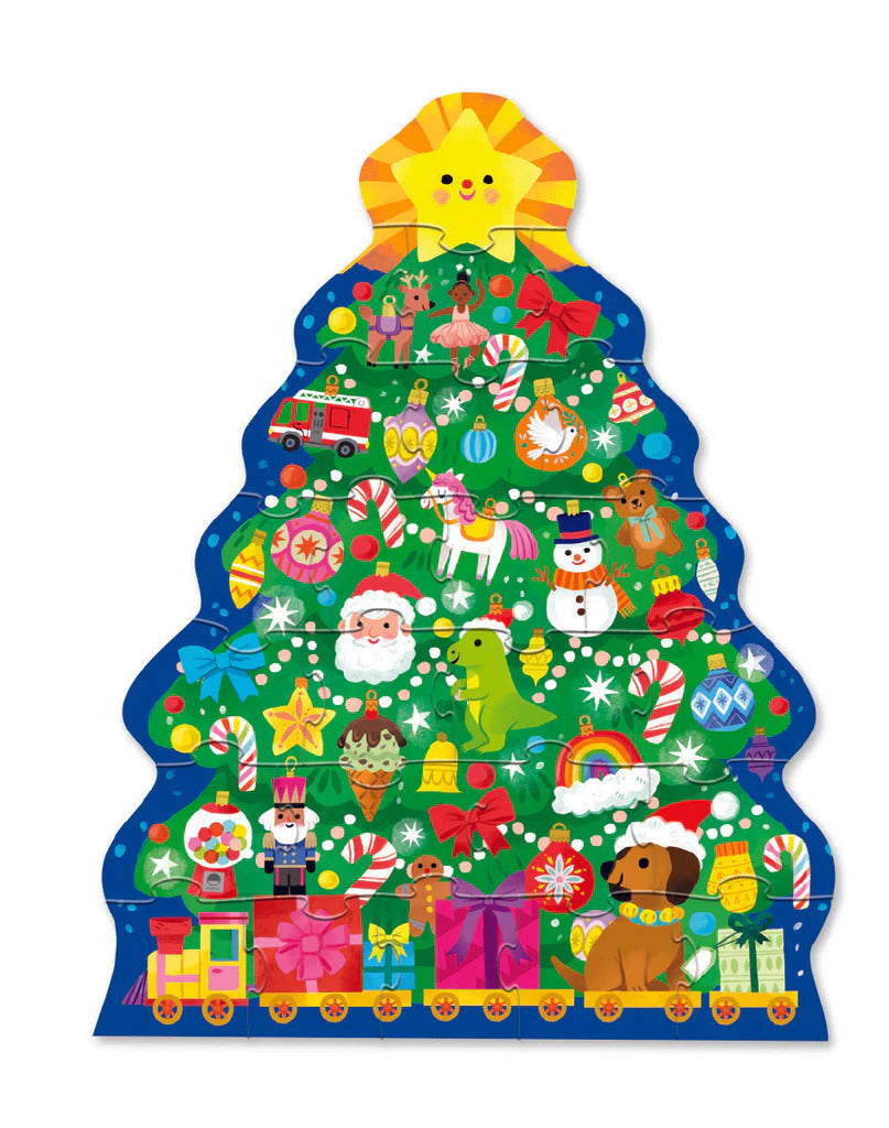 Shaped box puzzle - Christmas Tree 24 st.