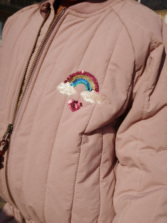 Juno Sequin Bomber Jacket