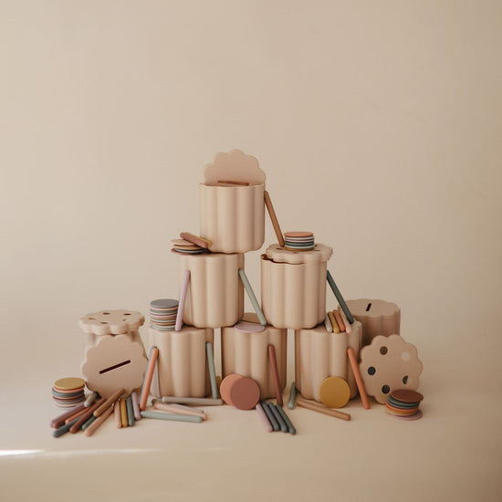 Mushie - Coin & Tube Sorting Set