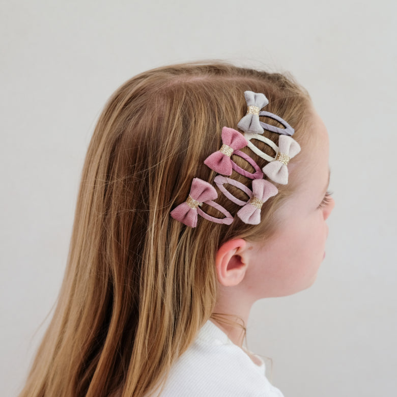 TINKERBELL VELVET BOW MINI CLIC CLACS 5 st.