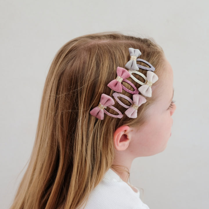 TINKERBELL VELVET BOW MINI CLIC CLACS 5 st.