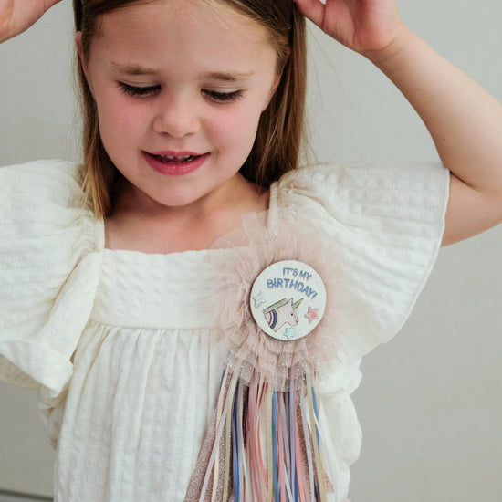UNICORN BIRTHDAY BADGE