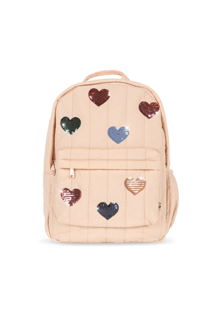 JUNO QUILTED SEQUIN BACKPACK MIDI