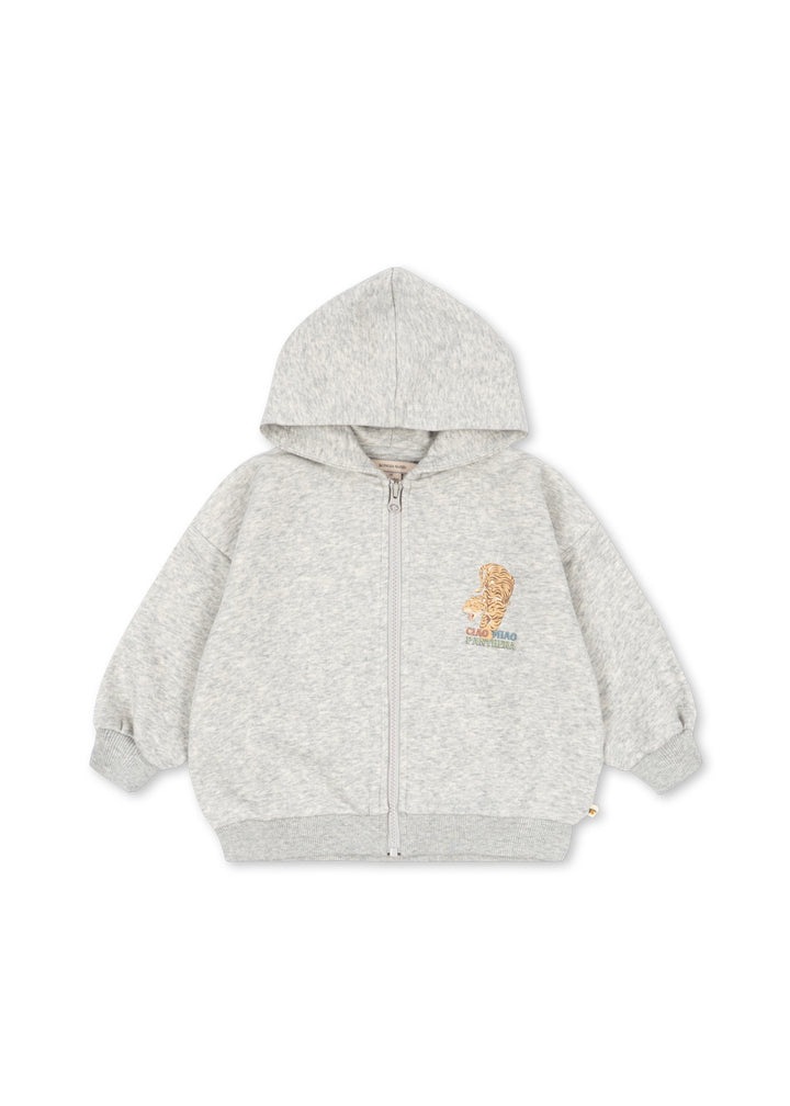 LOU SWEAT ZIP HOOD GOTS
