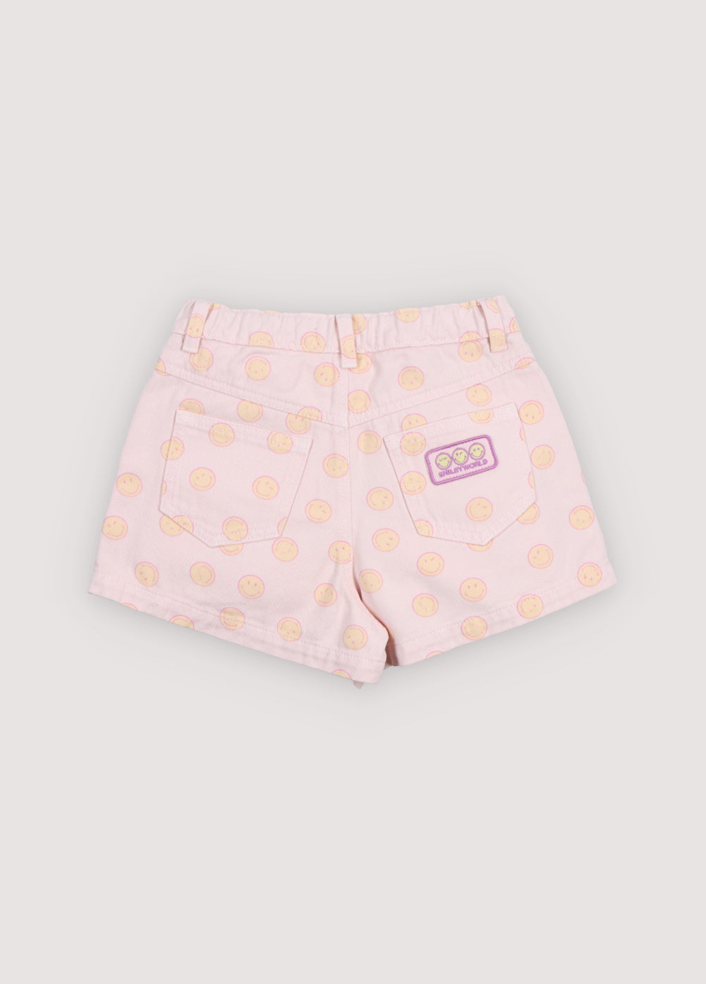 Smiley Denim Short Smiley Print