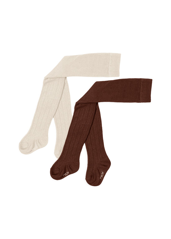 2 PACK POINTELLE TIGHTS