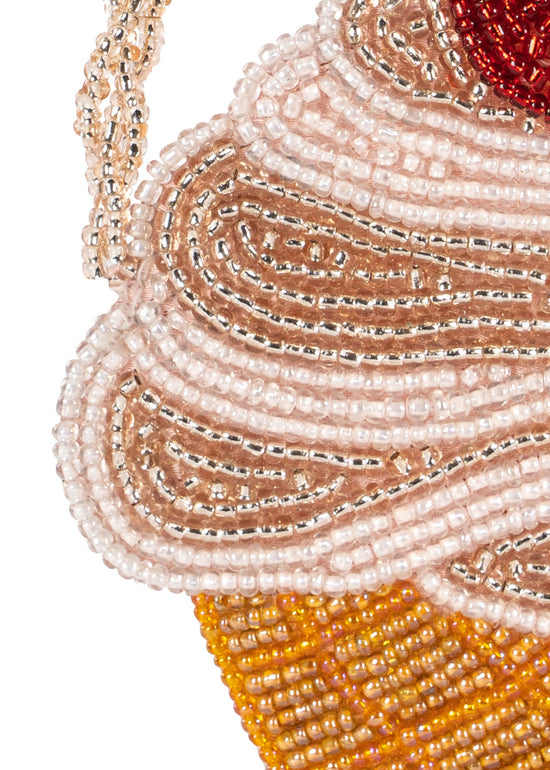 BEADED ICE CREAM STRAP WALLET