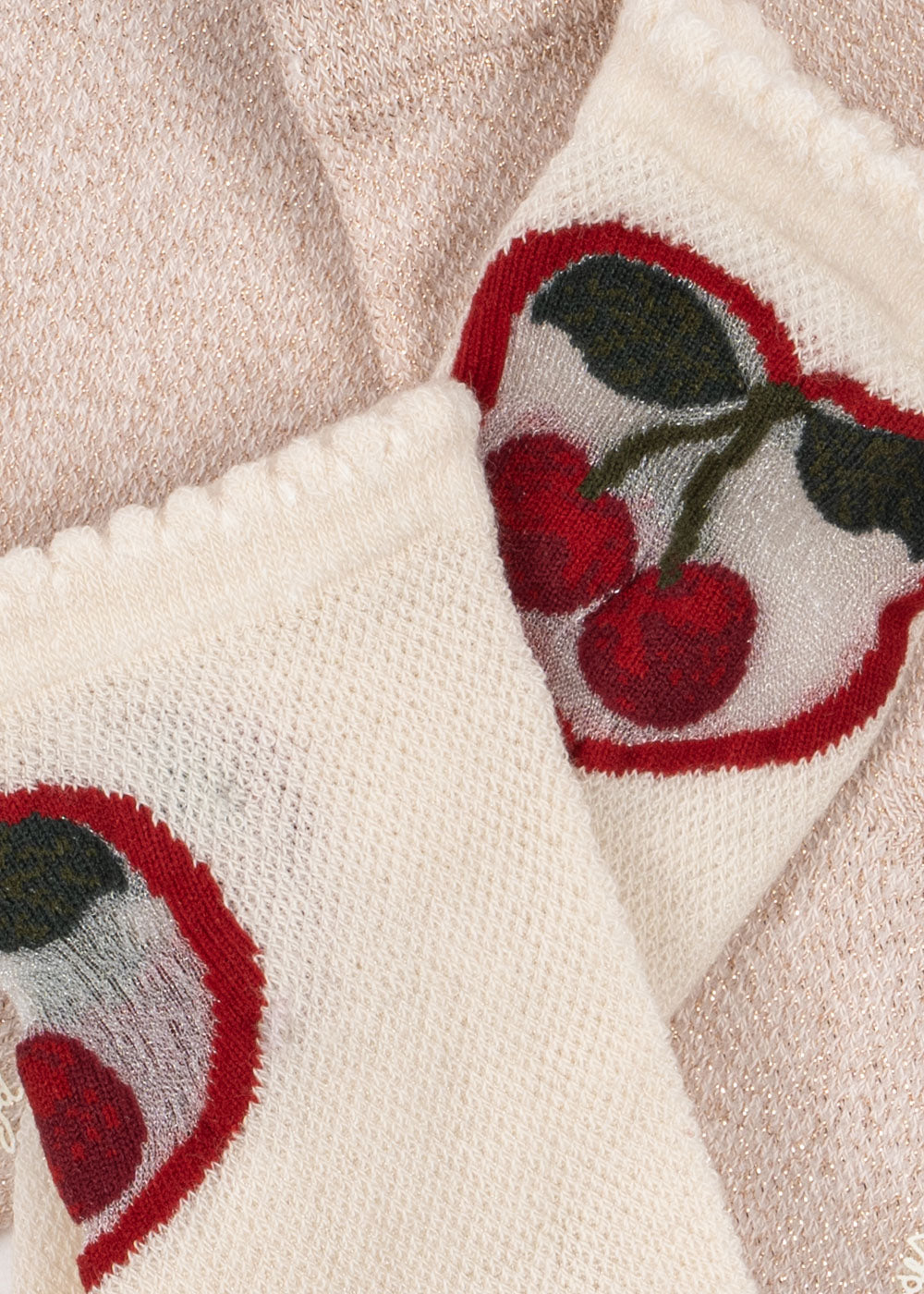 2 PACK CHERRY ROSE  SOCKS