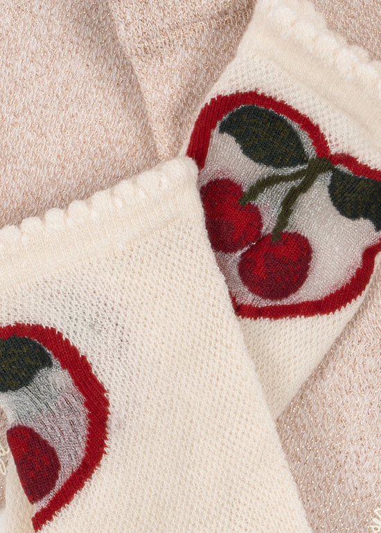2 PACK CHERRY ROSE  SOCKS