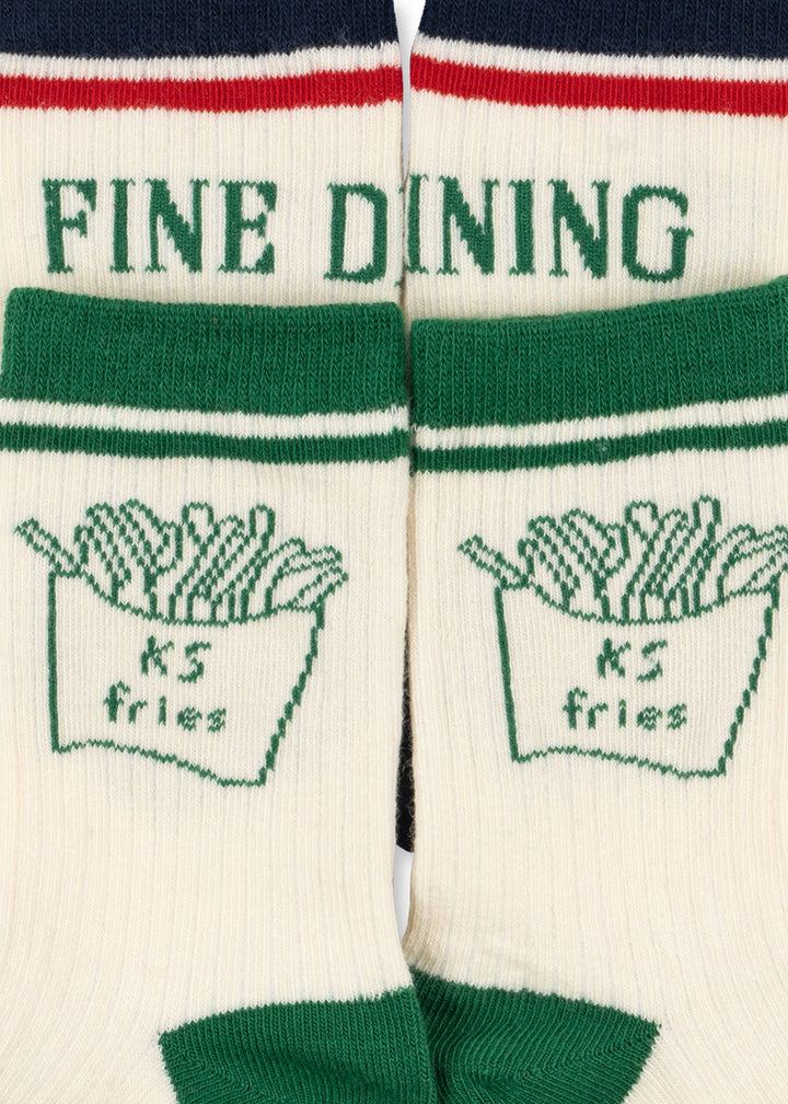 2 PACK RIB FRIES SOCKS